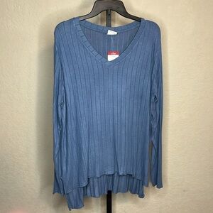 400 - Mote NWT Blue Long Sleeve Top, Size XL